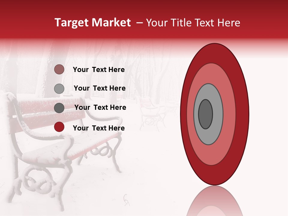 Background Red Frozen PowerPoint Template