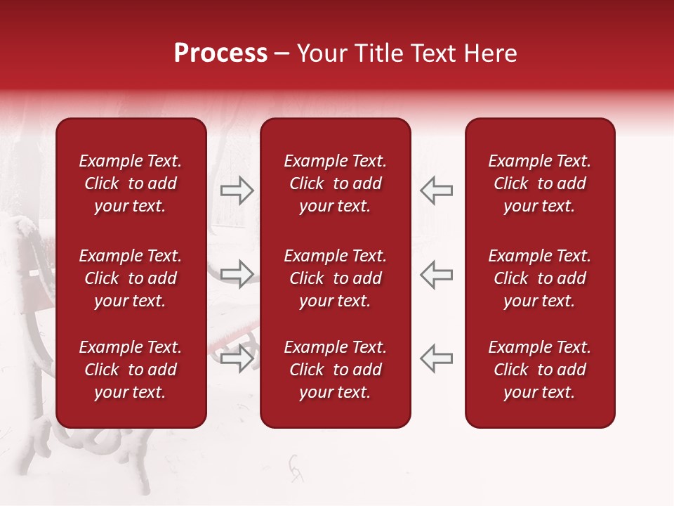 Background Red Frozen PowerPoint Template