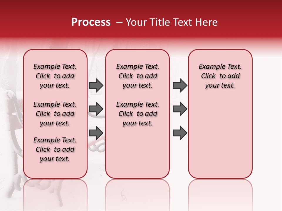 Background Red Frozen PowerPoint Template