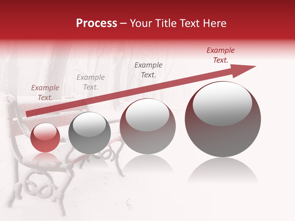 Background Red Frozen PowerPoint Template