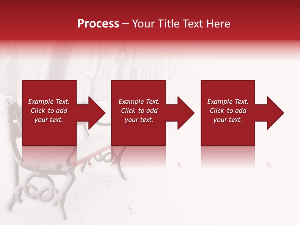 Background Red Frozen PowerPoint Template