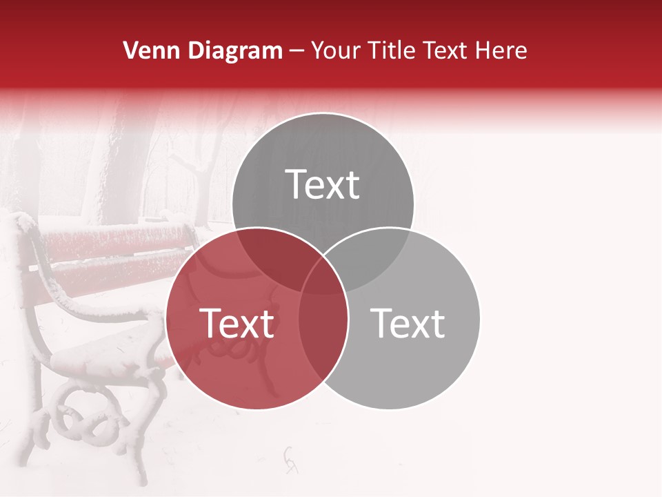 Background Red Frozen PowerPoint Template