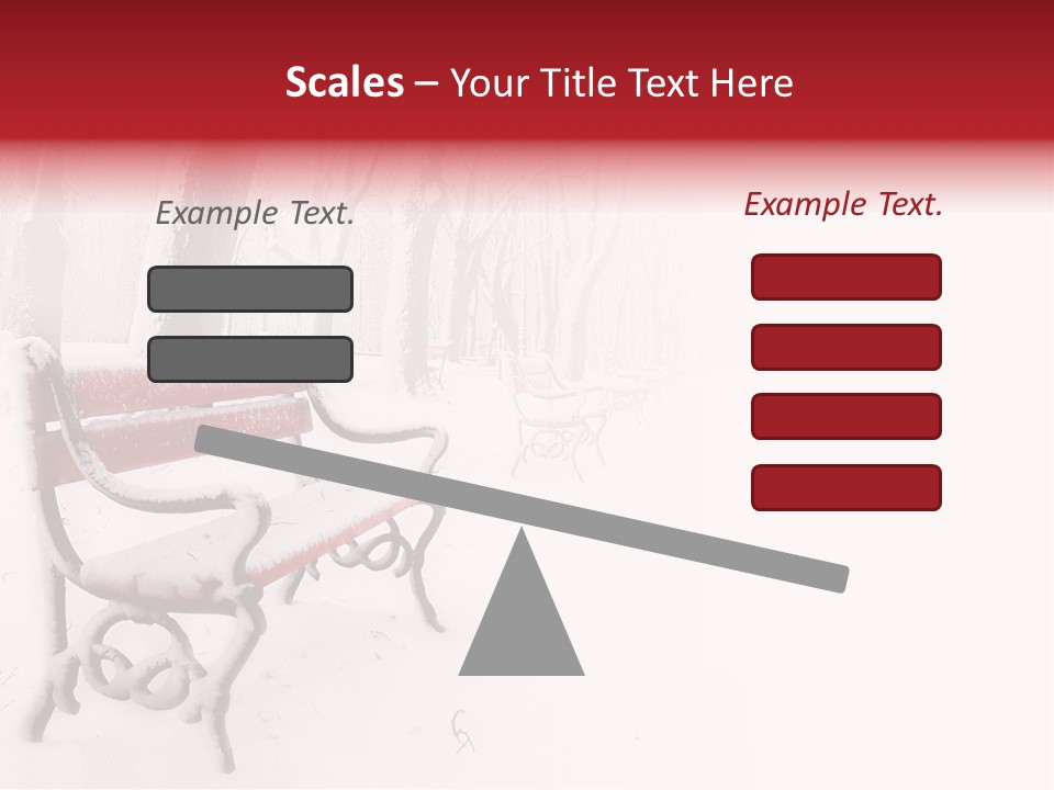 Background Red Frozen PowerPoint Template