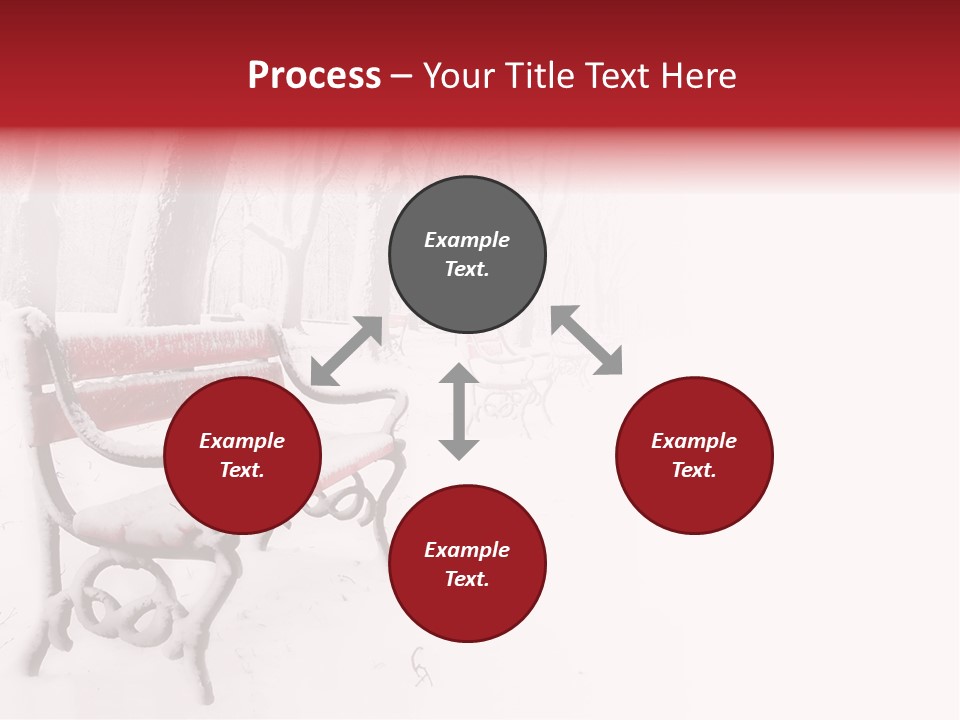 Background Red Frozen PowerPoint Template