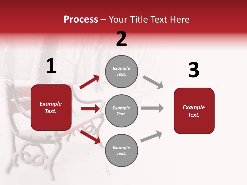 Background Red Frozen PowerPoint Template