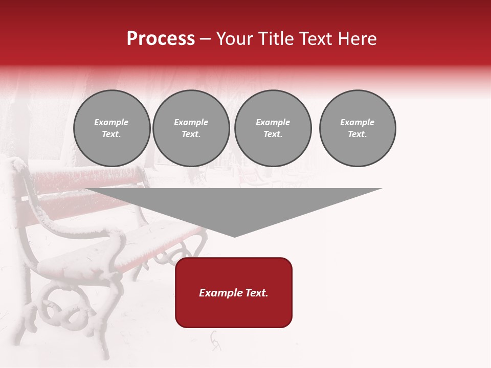 Background Red Frozen PowerPoint Template