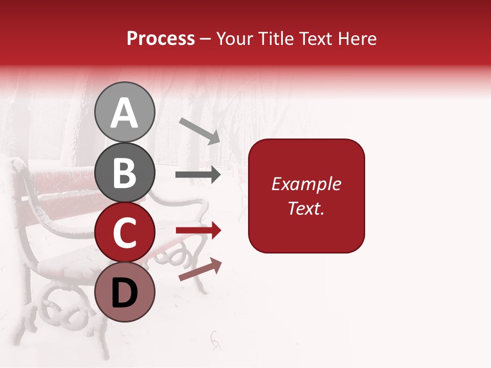 Background Red Frozen PowerPoint Template