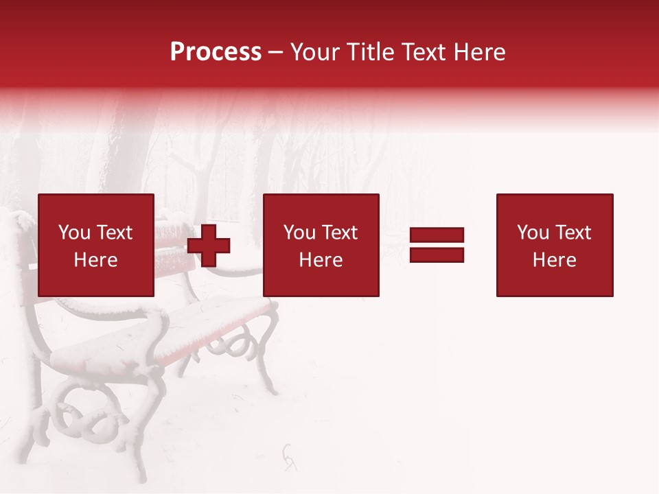 Background Red Frozen PowerPoint Template