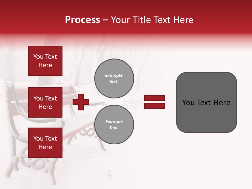Background Red Frozen PowerPoint Template
