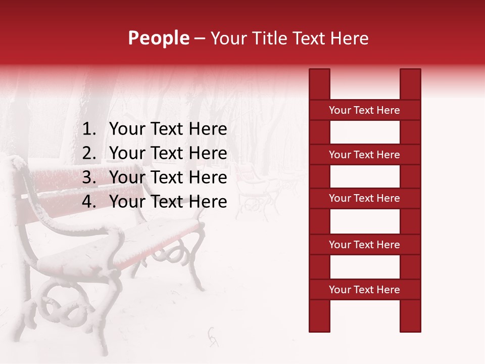 Background Red Frozen PowerPoint Template