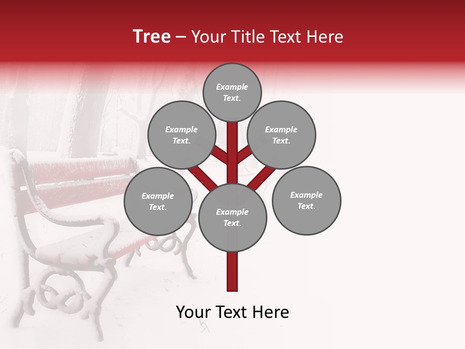 Background Red Frozen PowerPoint Template