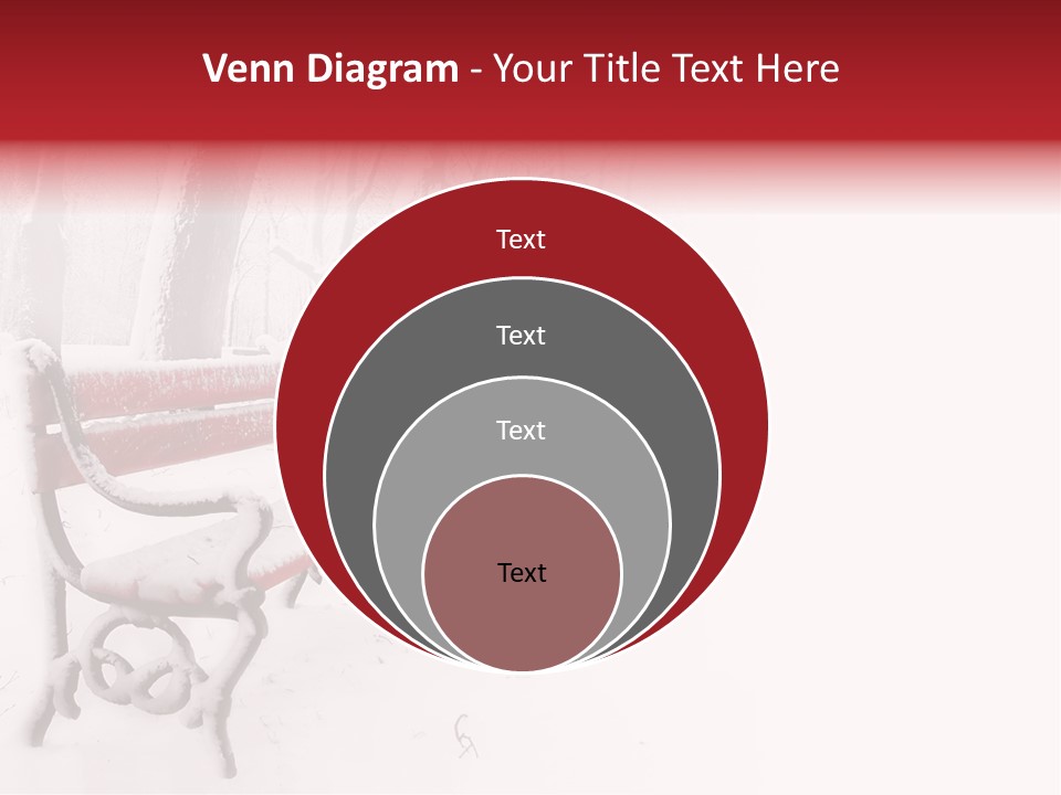 Background Red Frozen PowerPoint Template