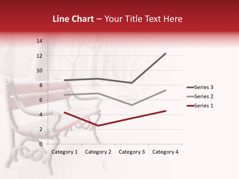 Background Red Frozen PowerPoint Template