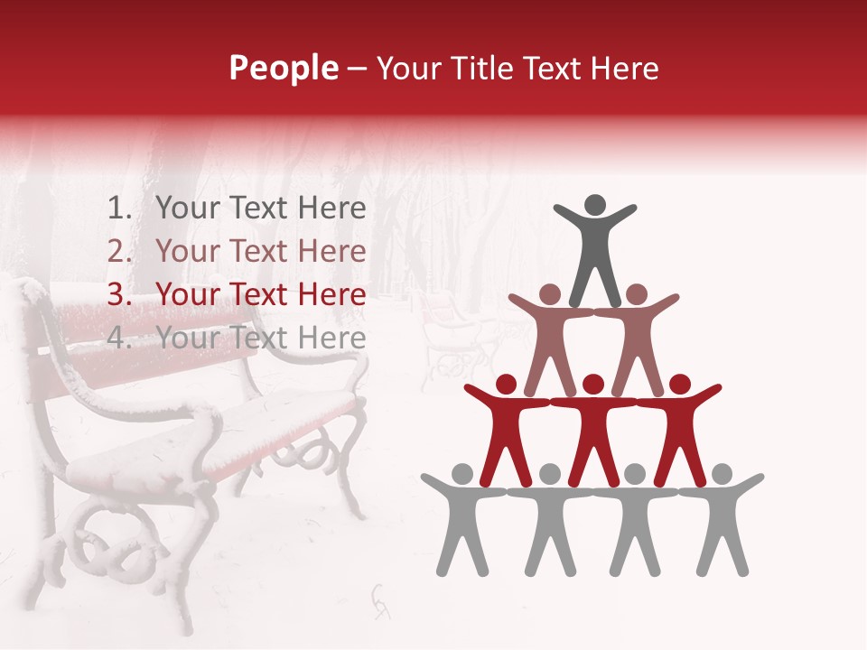 Background Red Frozen PowerPoint Template