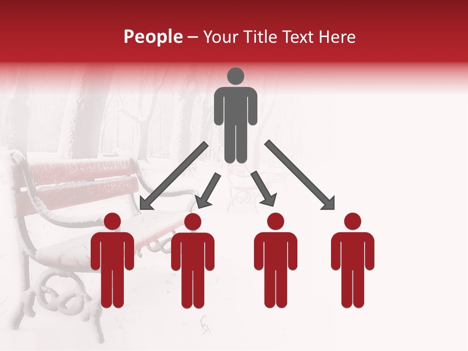 Background Red Frozen PowerPoint Template