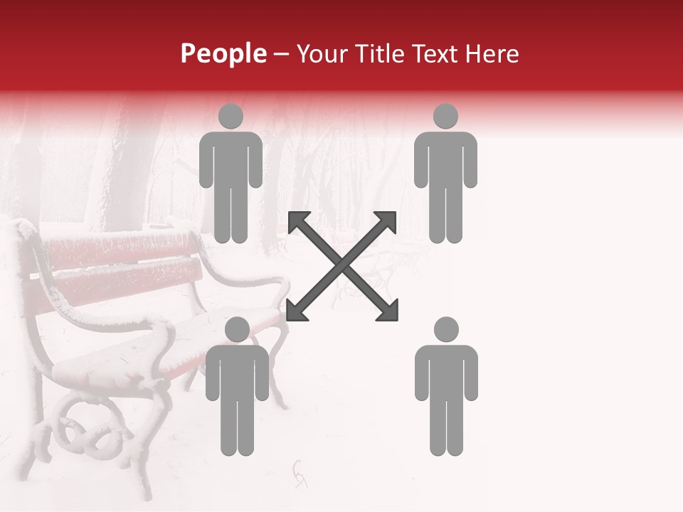 Background Red Frozen PowerPoint Template