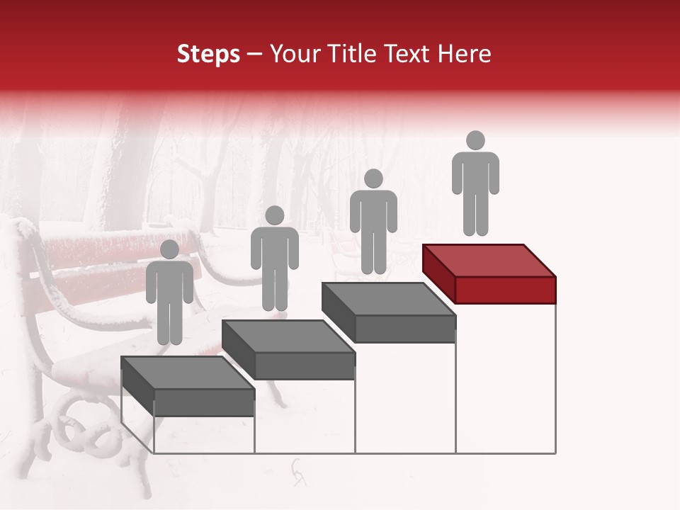 Background Red Frozen PowerPoint Template