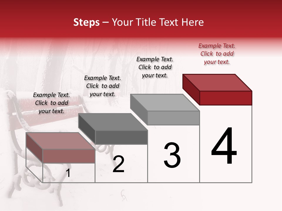 Background Red Frozen PowerPoint Template