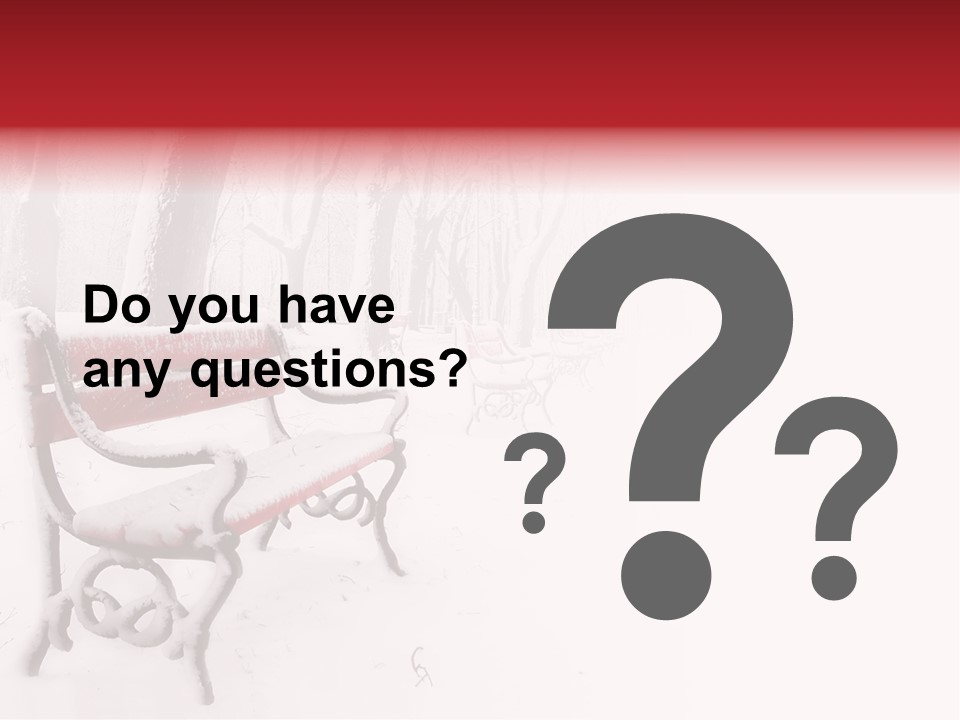 Background Red Frozen PowerPoint Template