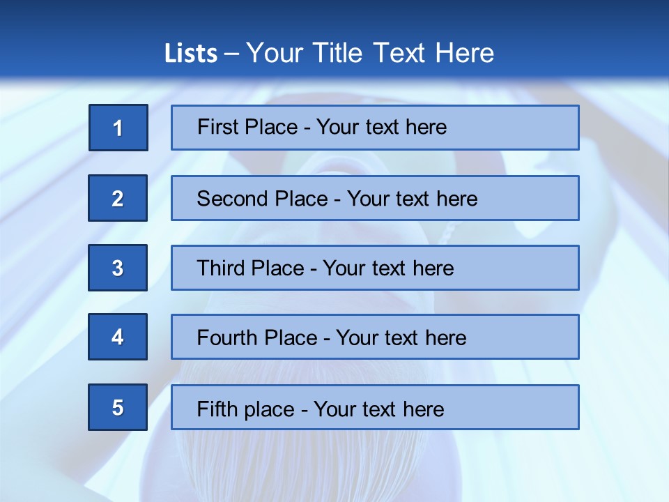 Sunbathing Protection Spa PowerPoint Template