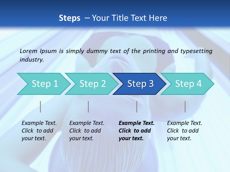 Sunbathing Protection Spa PowerPoint Template