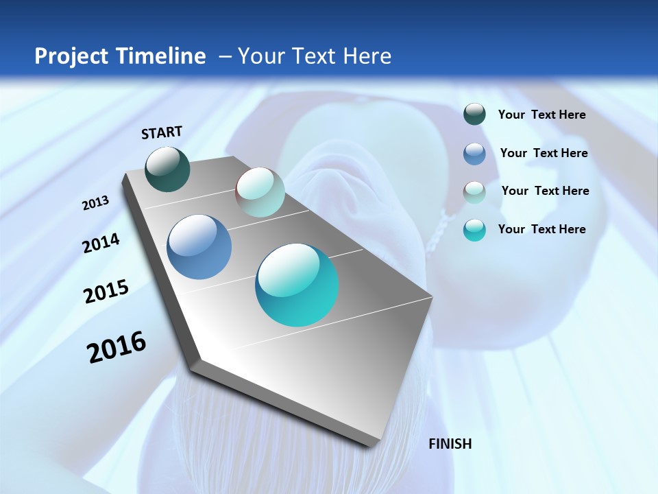 Sunbathing Protection Spa PowerPoint Template