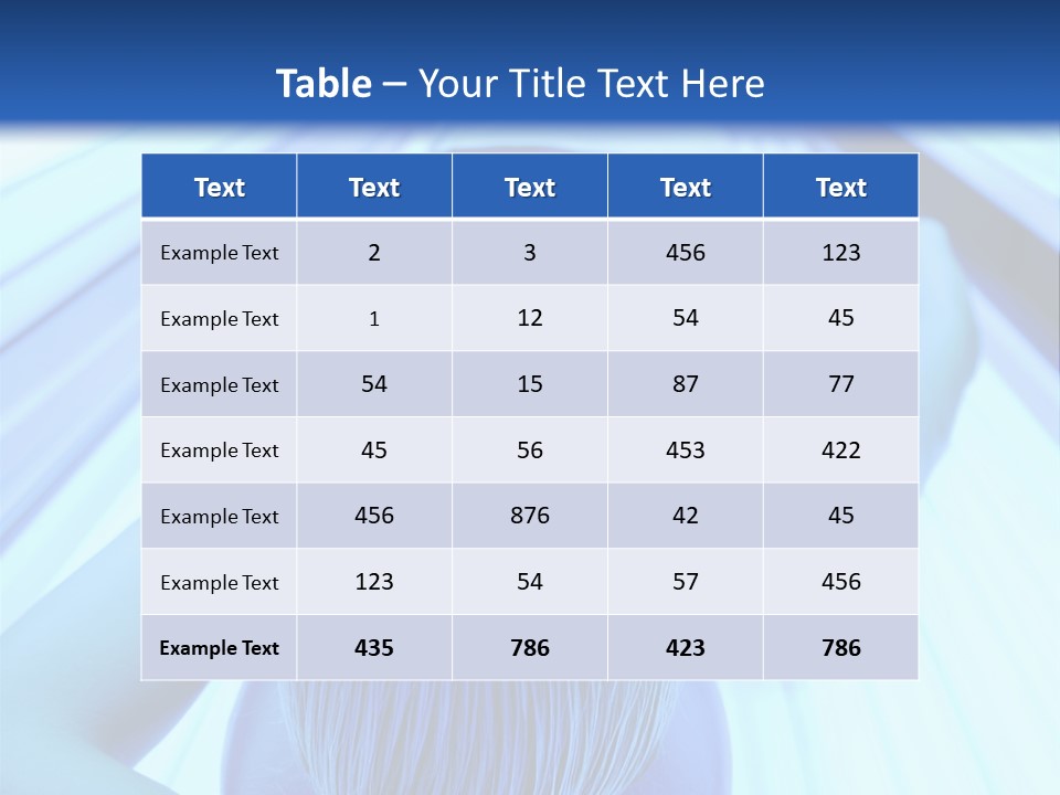 Sunbathing Protection Spa PowerPoint Template