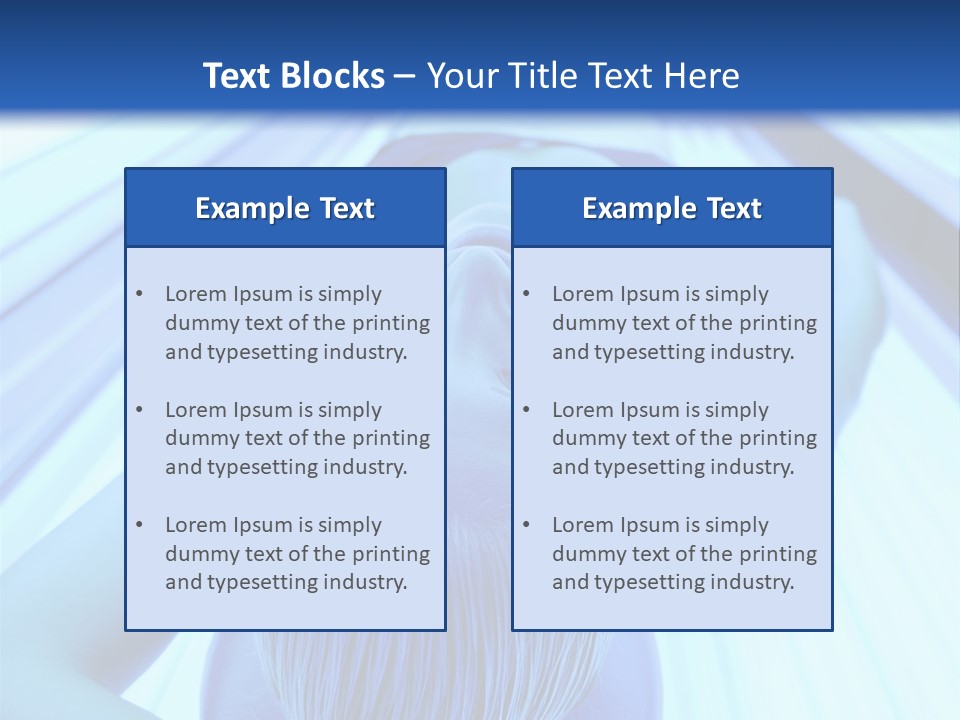 Sunbathing Protection Spa PowerPoint Template