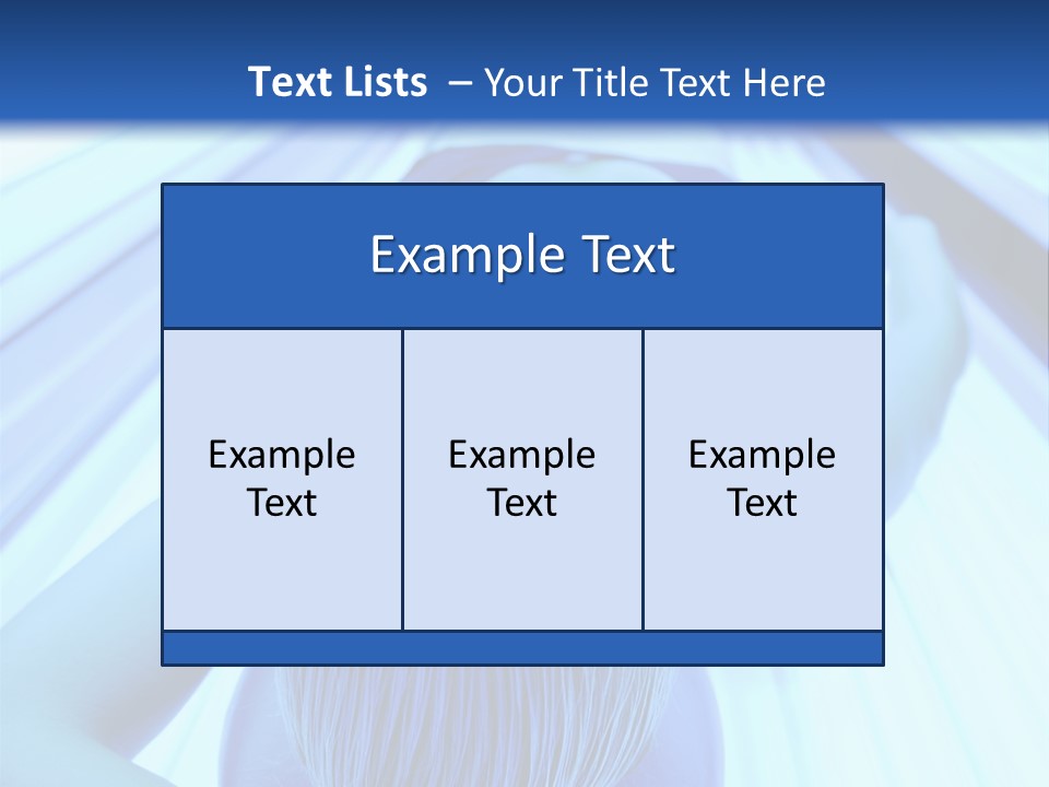 Sunbathing Protection Spa PowerPoint Template