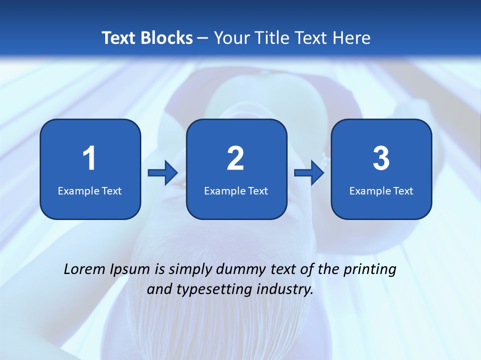 Sunbathing Protection Spa PowerPoint Template