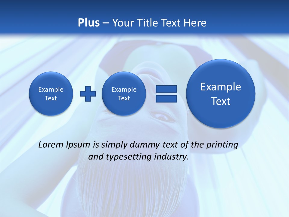 Sunbathing Protection Spa PowerPoint Template