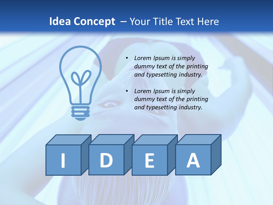 Sunbathing Protection Spa PowerPoint Template