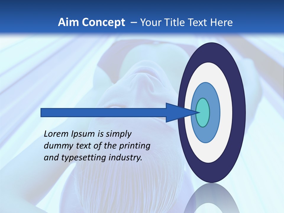 Sunbathing Protection Spa PowerPoint Template