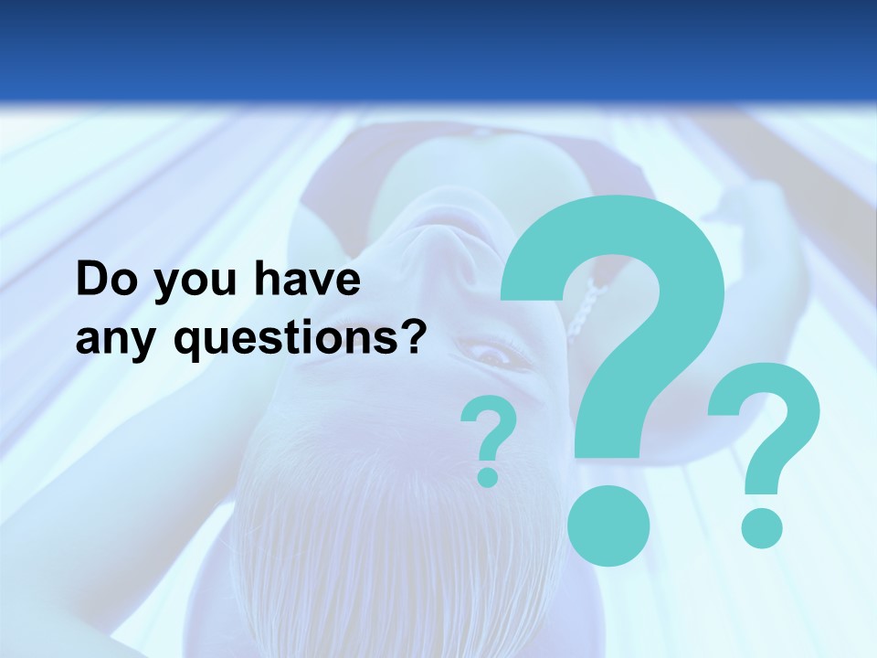 Sunbathing Protection Spa PowerPoint Template