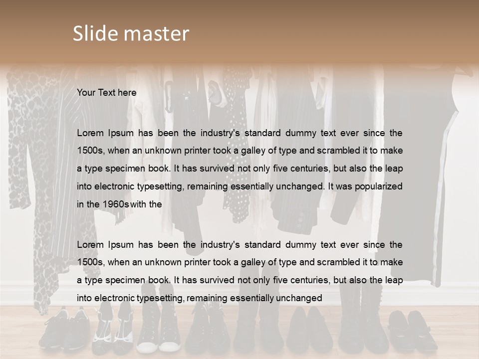 Shirt Casual Room PowerPoint Template