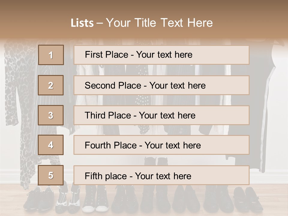 Shirt Casual Room PowerPoint Template