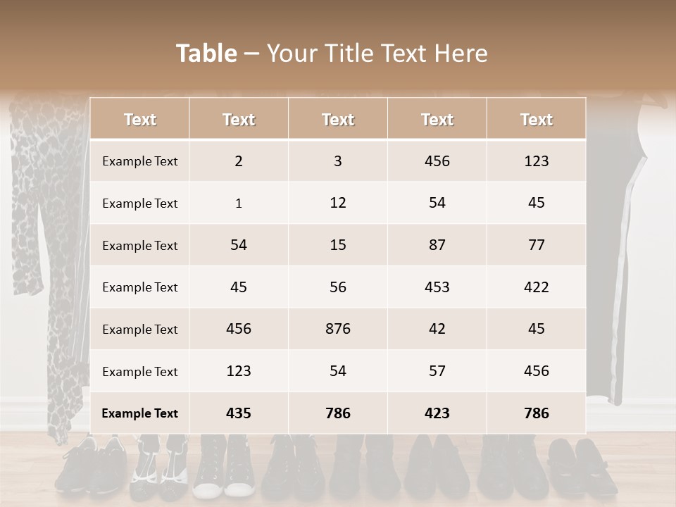 Shirt Casual Room PowerPoint Template