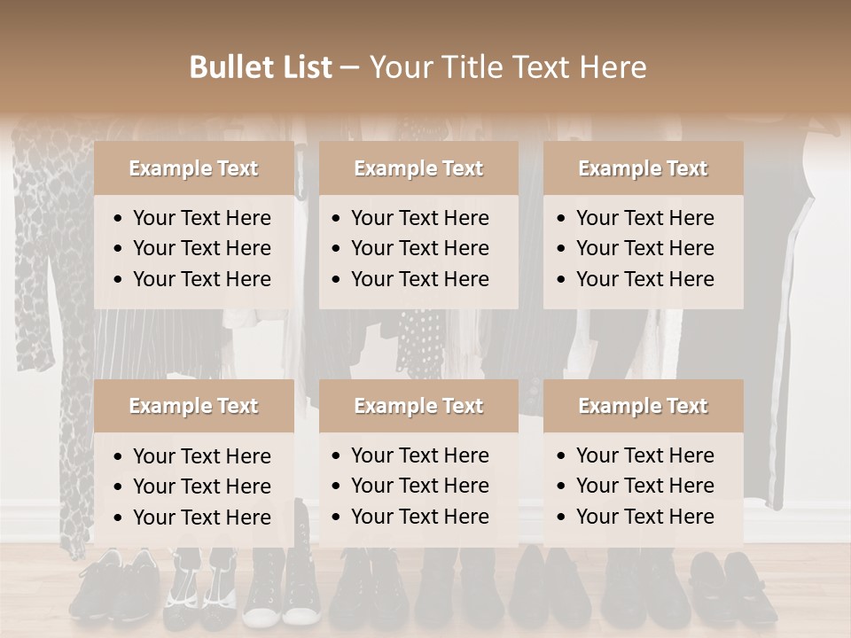 Shirt Casual Room PowerPoint Template