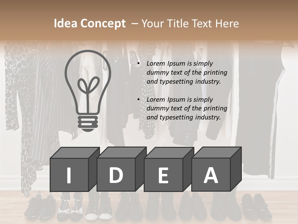 Shirt Casual Room PowerPoint Template