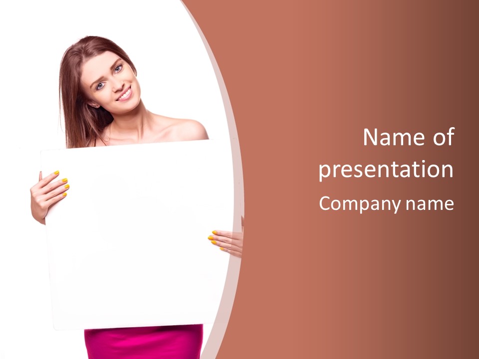 Space Presentation Smile PowerPoint Template