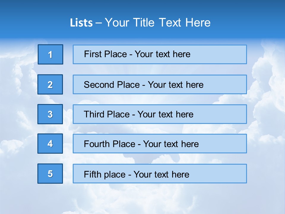 Cloudscape Awe Overcast PowerPoint Template