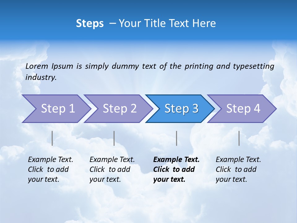 Cloudscape Awe Overcast PowerPoint Template