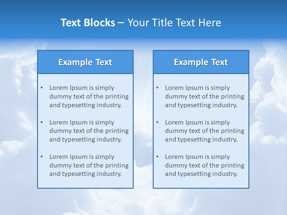 Cloudscape Awe Overcast PowerPoint Template