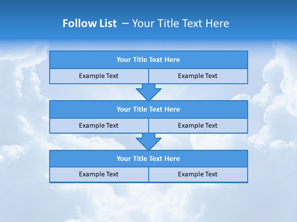 Cloudscape Awe Overcast PowerPoint Template