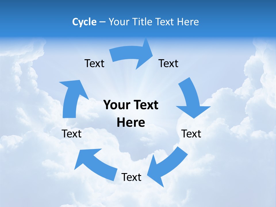 Cloudscape Awe Overcast PowerPoint Template