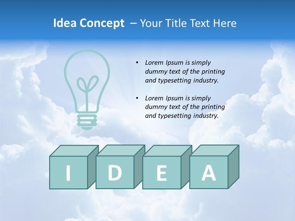 Cloudscape Awe Overcast PowerPoint Template