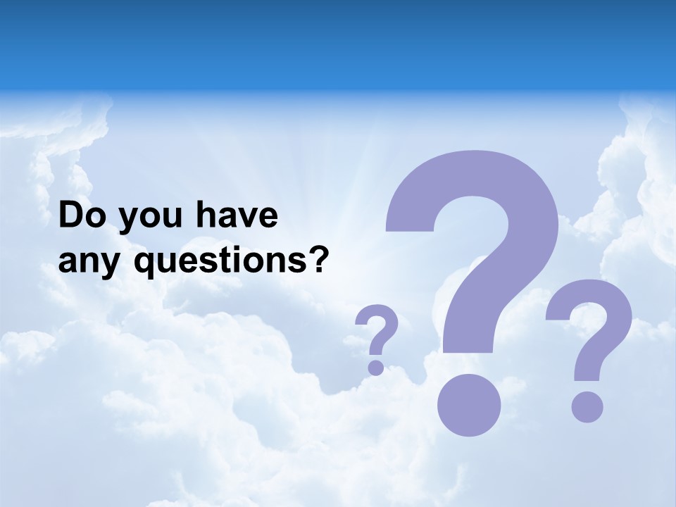 Cloudscape Awe Overcast PowerPoint Template