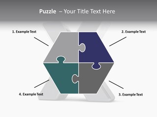 Clear Alphabet Single PowerPoint Template