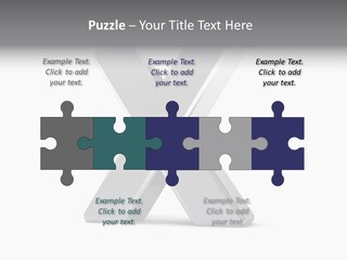 Clear Alphabet Single PowerPoint Template