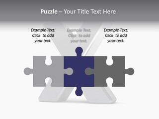 Clear Alphabet Single PowerPoint Template
